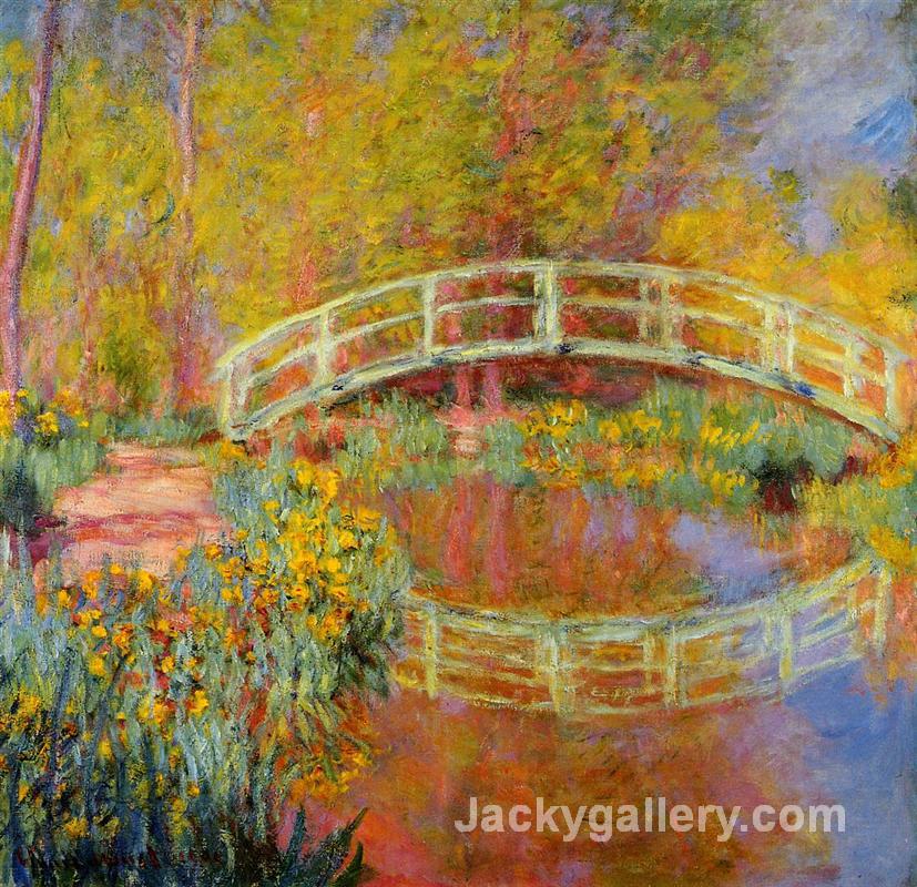 The Bridge in Monets Garden by Claude Monet paintings reproduction